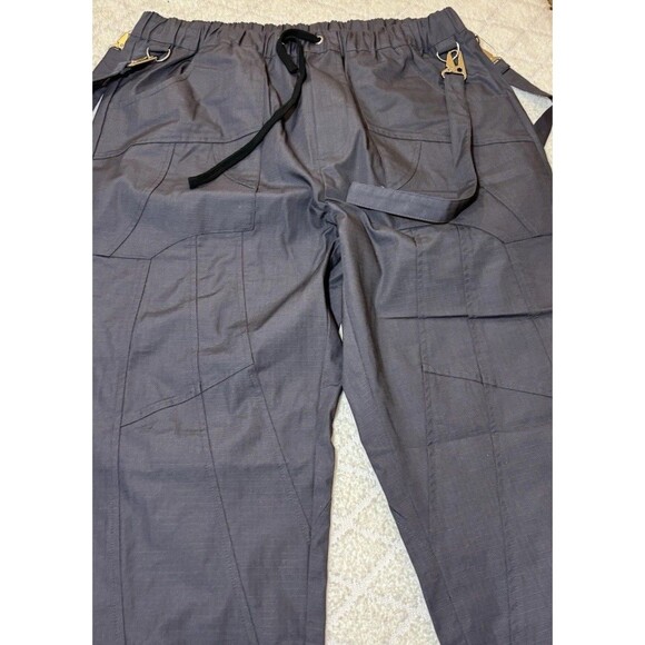 New Sui Generis Designer Grunge Streetwear Zippers Clips Windbreaker Pants Large - Picture 7 of 16